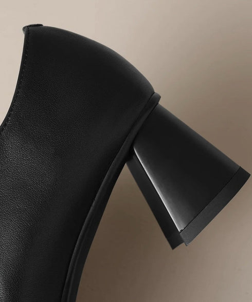 Bicolor Chain Boots